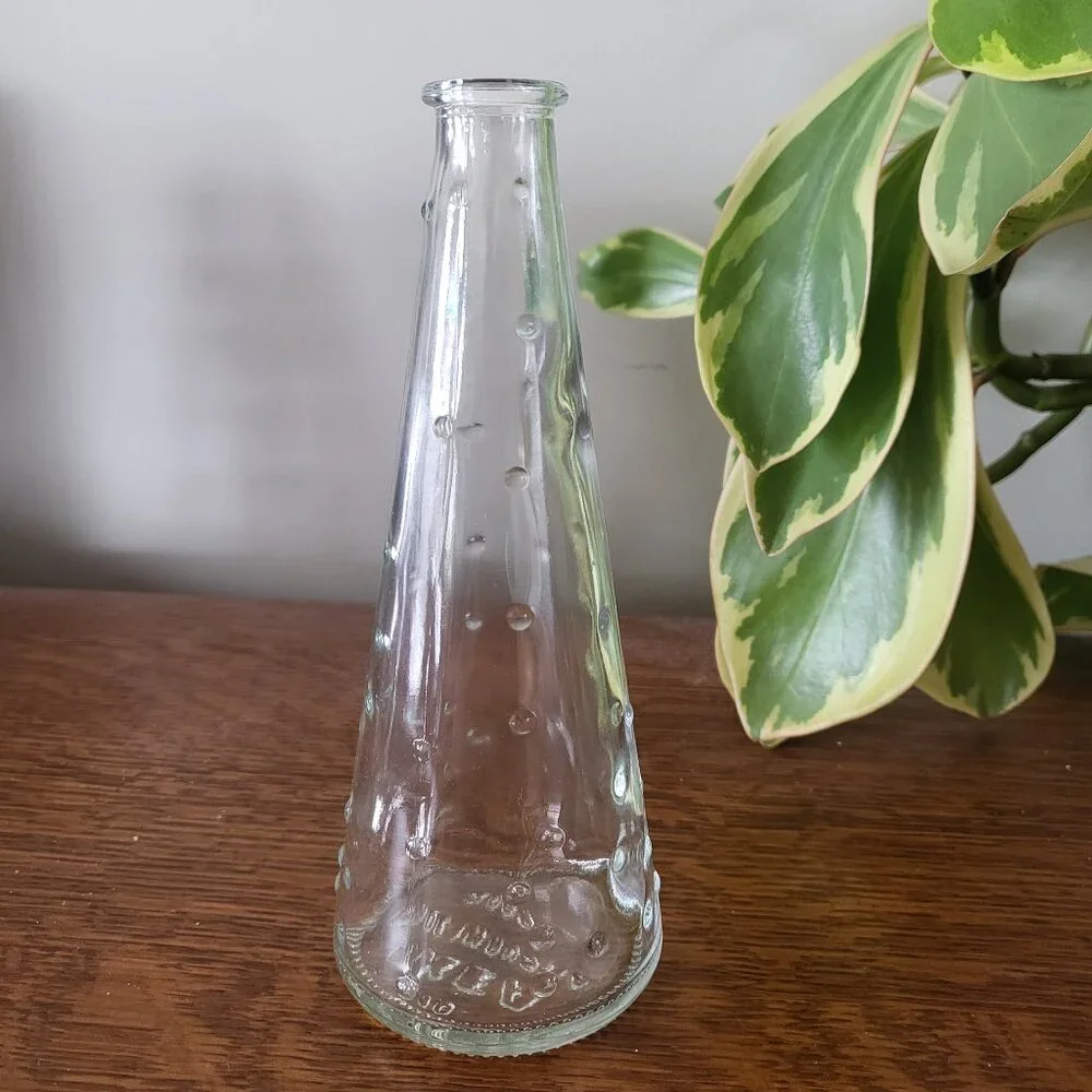 IKEA Clear Glass Hobnail Vase Set of 2
